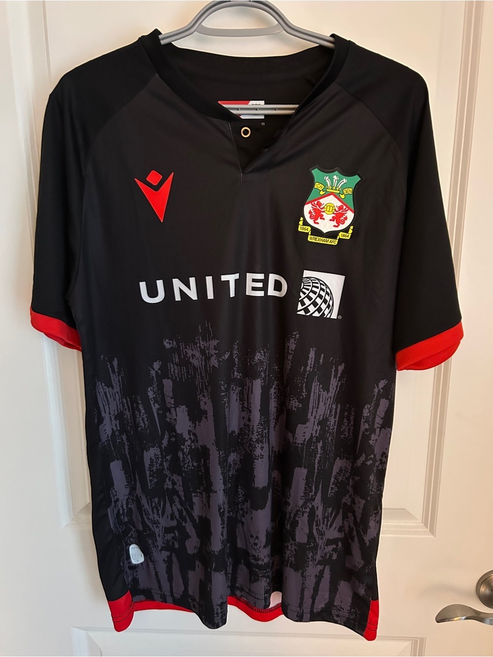 Wrexham AFC Men’s Black & Red Football Jersey
